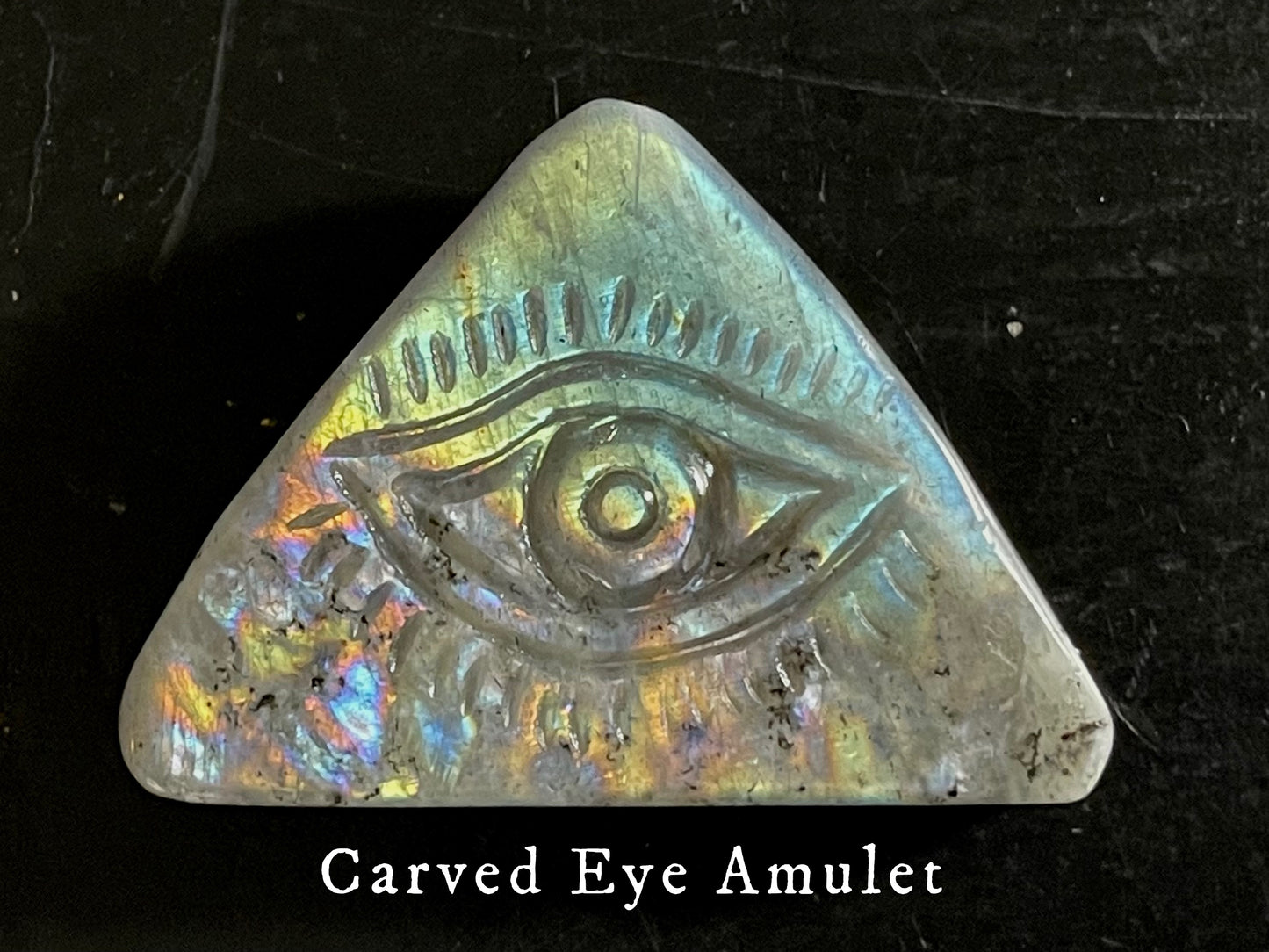 carved labradorite eye