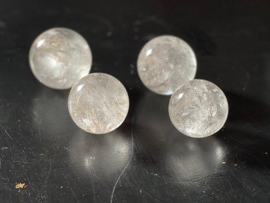 Real quartz crystal balls. Real crystal balls on Sage & Salt.