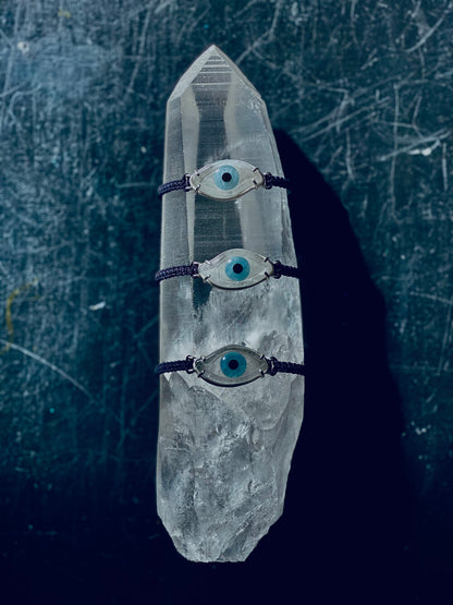 Crystal Evil Eye Bracelet by Sage & Salt. 
