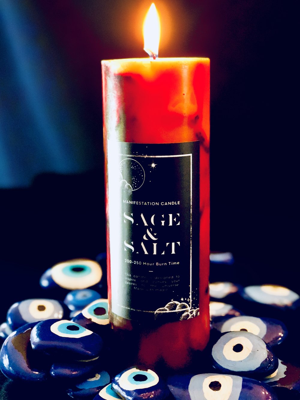 protection candle by sage & salt